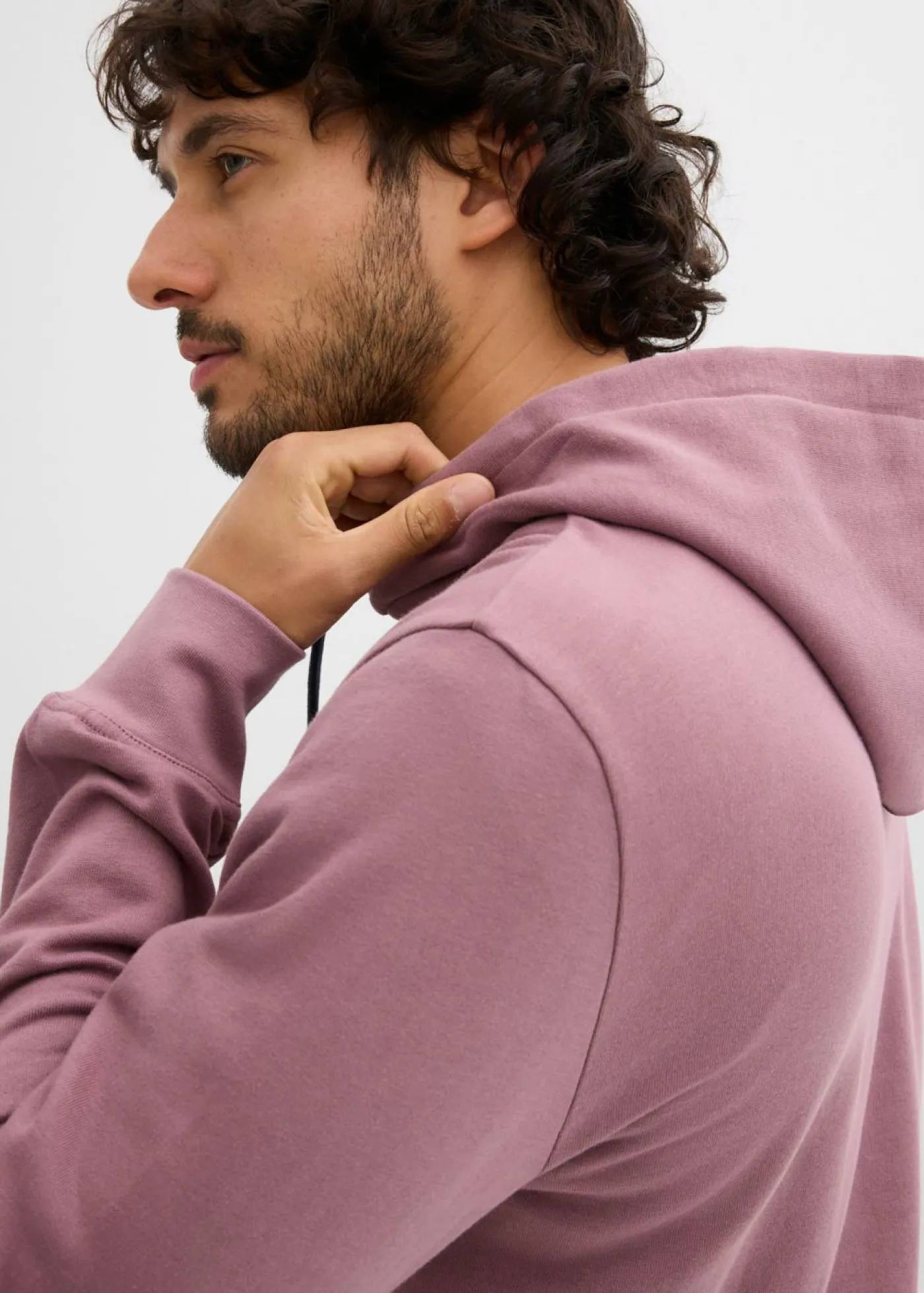 bonprix bonprix Básicos En Rebajas|Chándals>Sudadera con capucha de algodón puro Violeta mate