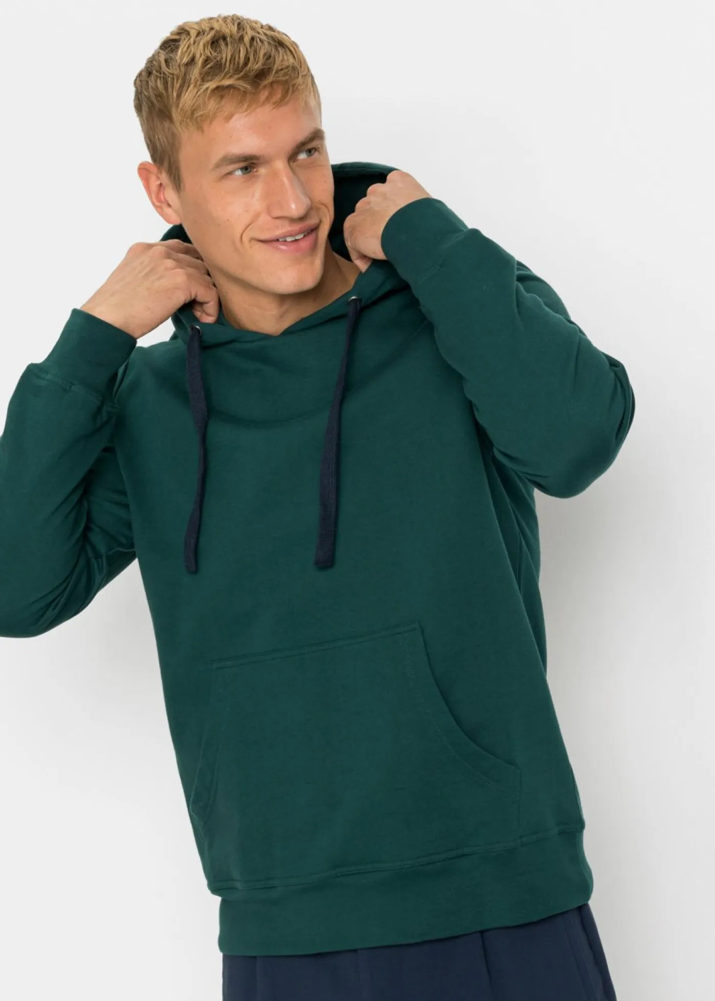 Hombre bonprix bonprix Sudadera con capucha de algodón puro