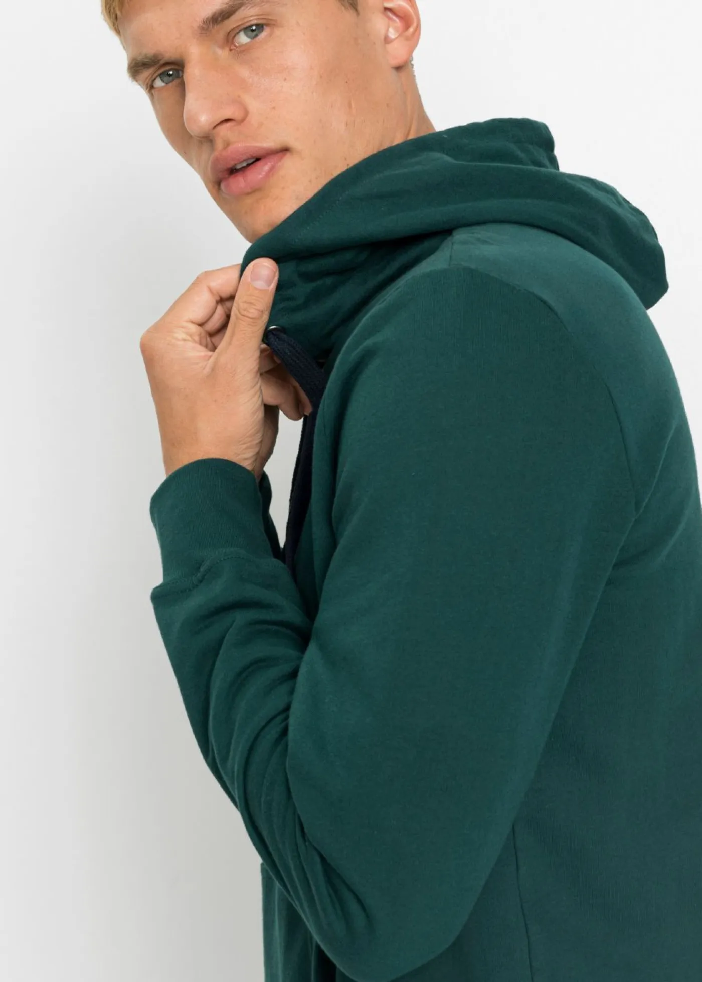 Hombre bonprix bonprix Sudadera con capucha de algodón puro