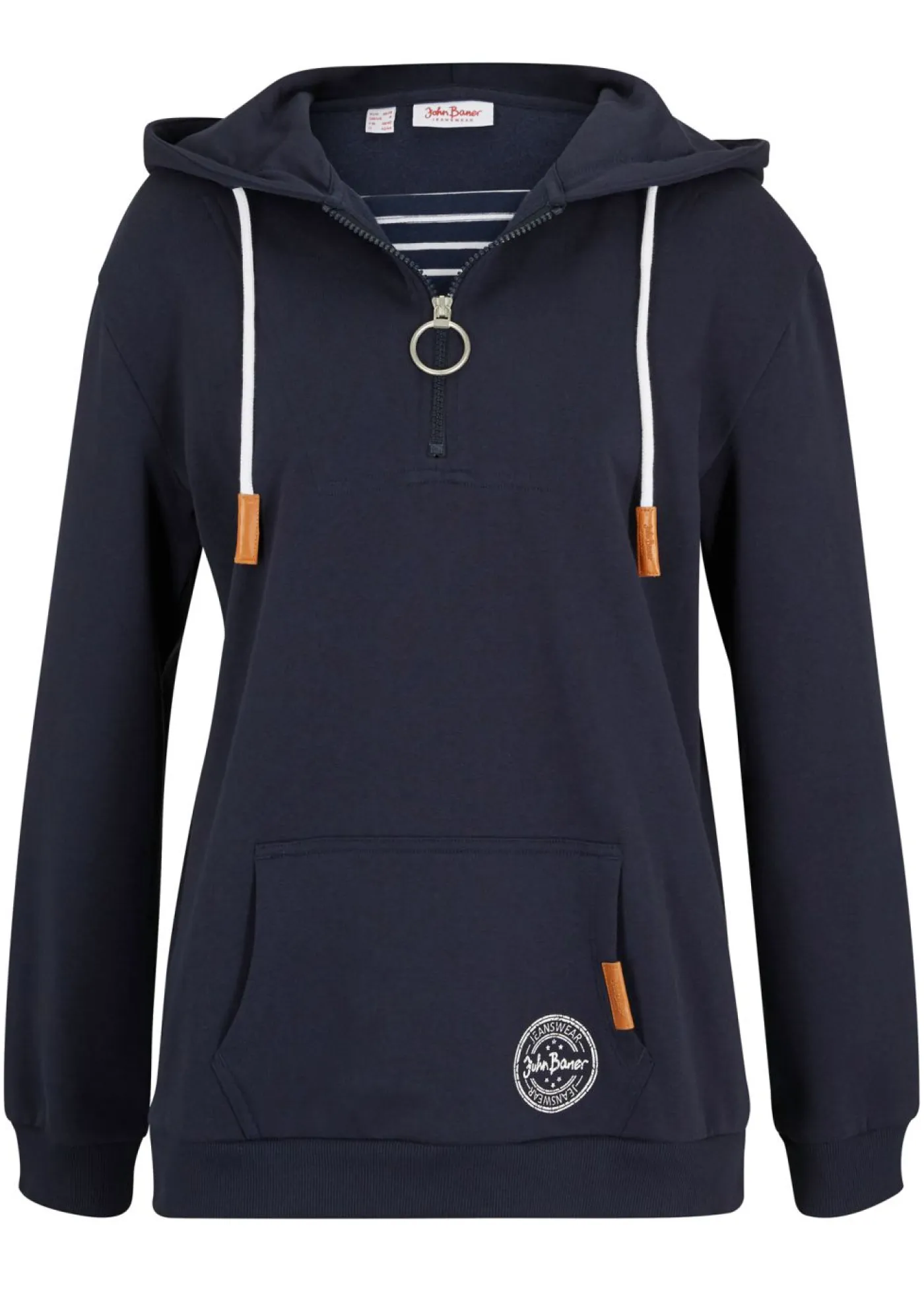 Mujer bonprix bonprix Sudadera con capucha de mezcla de algodón