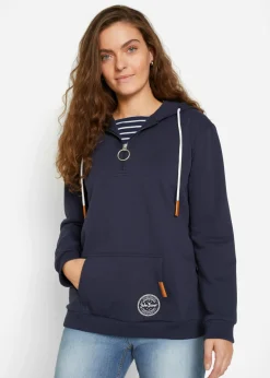 Mujer bonprix bonprix Sudadera con capucha de mezcla de algodón