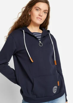 Mujer bonprix bonprix Sudadera con capucha de mezcla de algodón