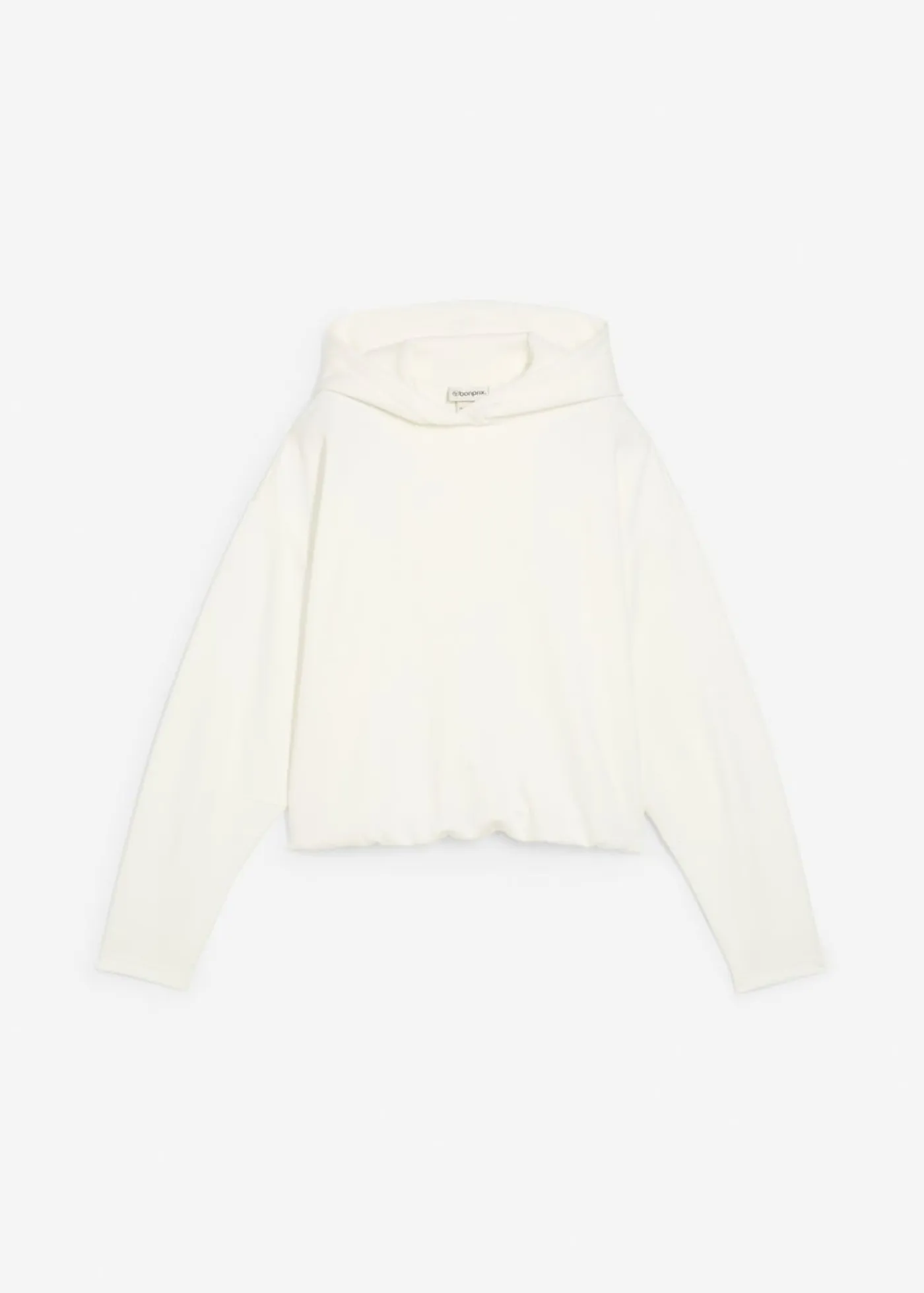 Mujer bonprix bonprix Sudadera con capucha de mezcla de viscosa ligeramente brillante