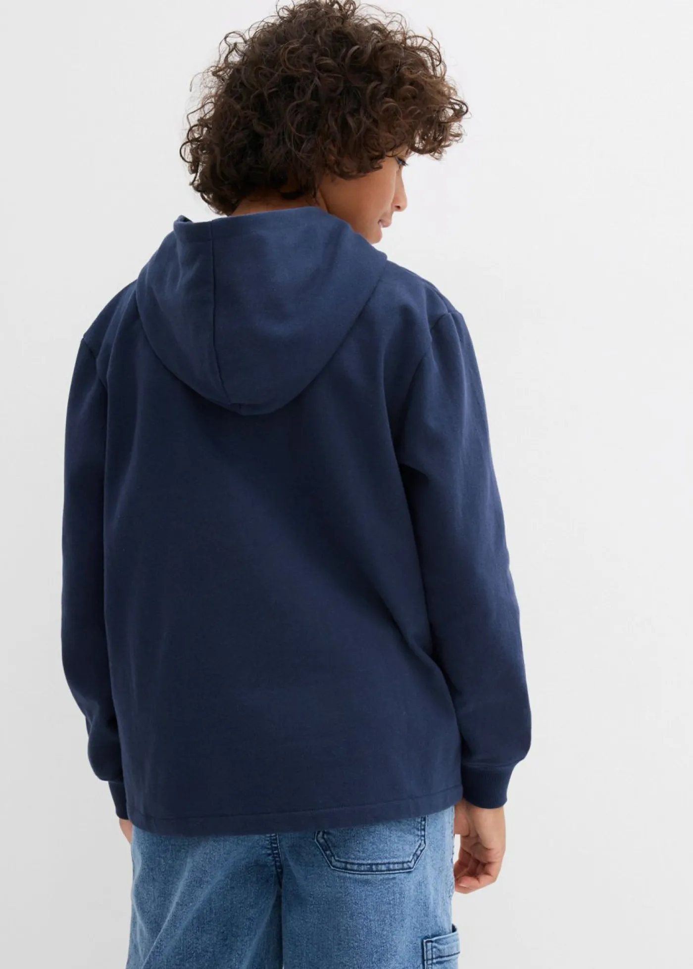 Niños bonprix bonprix Sudadera con capucha en suave mezcla de algodón