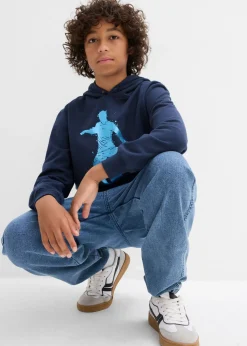 Niños bonprix bonprix Sudadera con capucha en suave mezcla de algodón