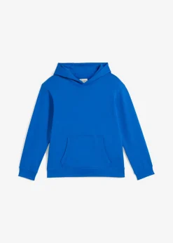 bonprix bonprix Ropa 9 A 16 Años·Sudaderas Y Jerséis>Sudadera con capucha en suave mezcla de algodón Azur