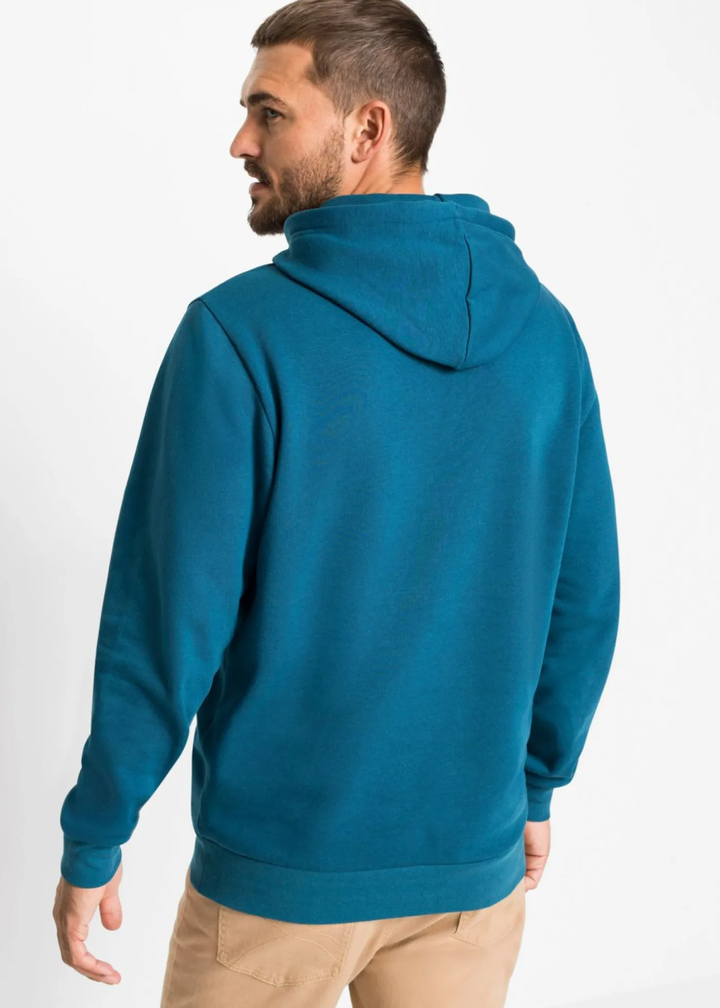 bonprix bonprix Básicos En Rebajas|Ropa Deportiva>Sudadera con capucha regular fit Petróleo azul