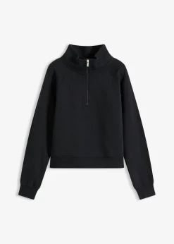 bonprix bonprix Básicos|Ropa Cómoda>Sudadera de algodón orgánico puro Negro