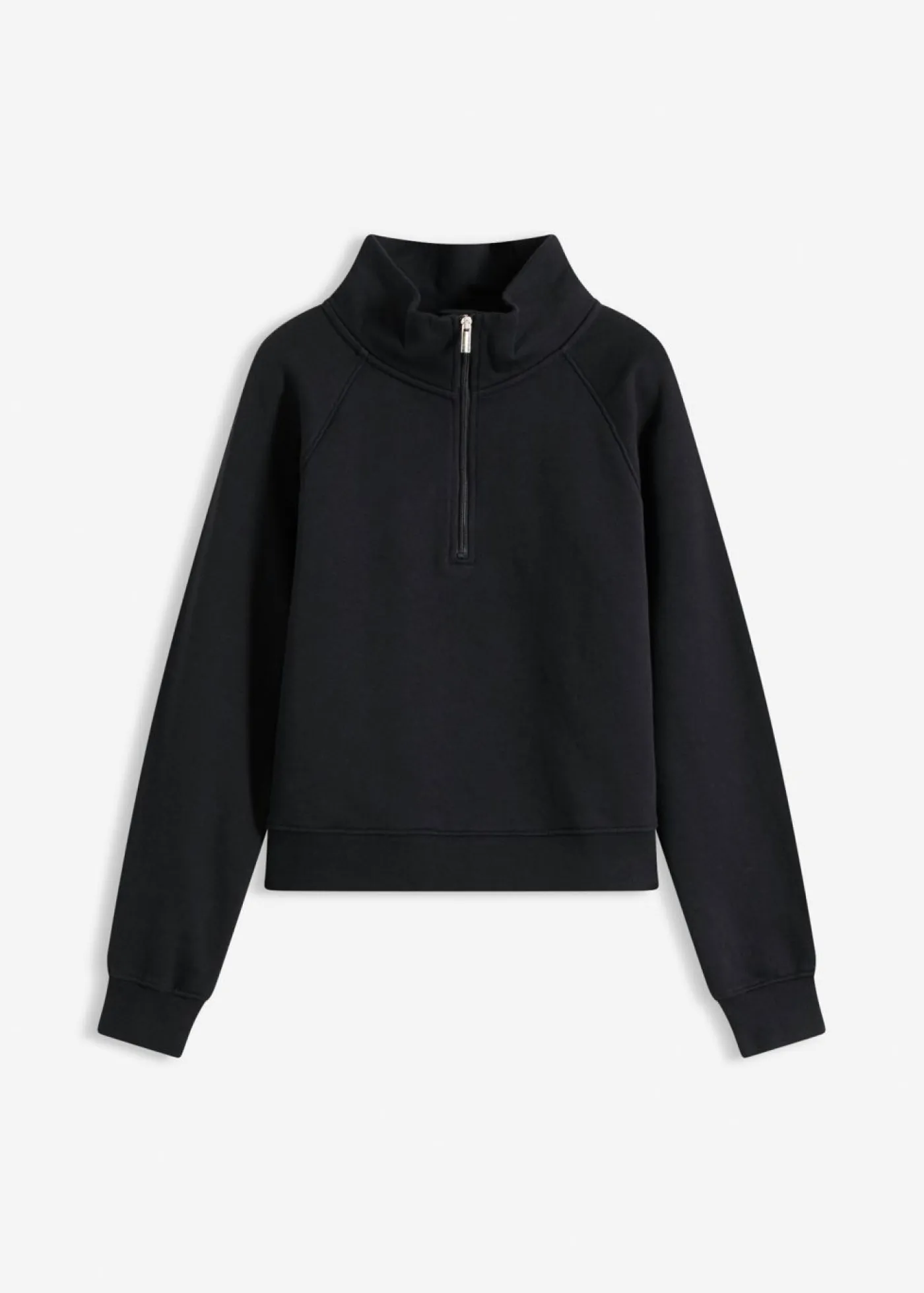 bonprix bonprix Básicos|Ropa Cómoda>Sudadera de algodón orgánico puro Negro