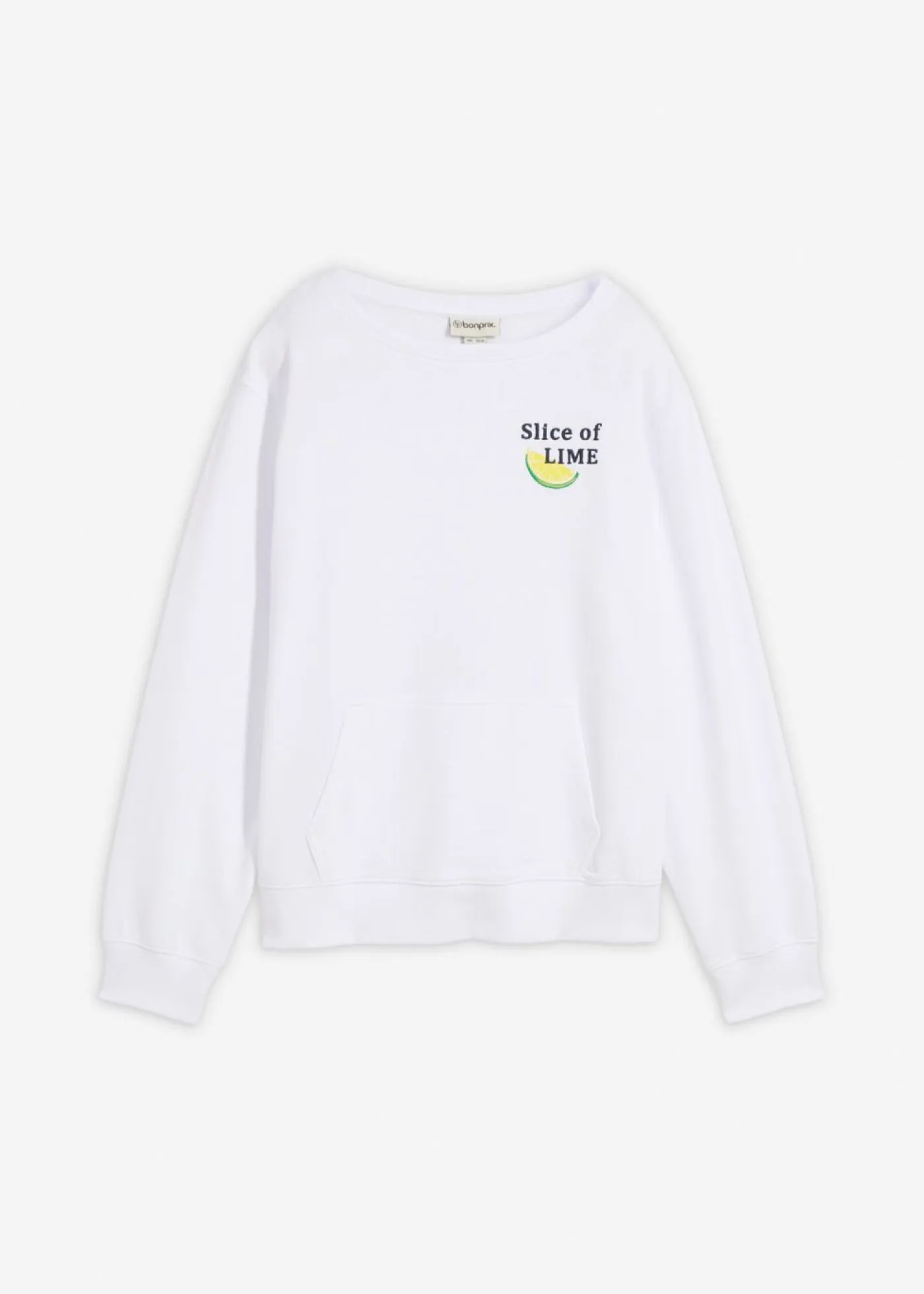 bonprix bonprix Ropa Cómoda|Novedades>Sudadera de algodón puro Blanco