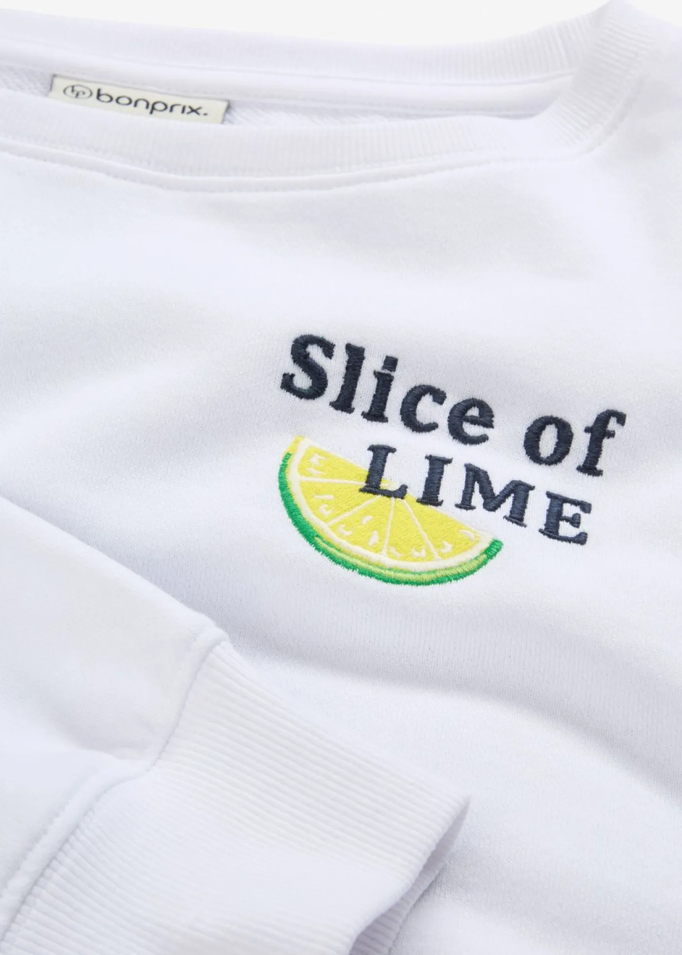 bonprix bonprix Ropa Cómoda|Novedades>Sudadera de algodón puro Blanco