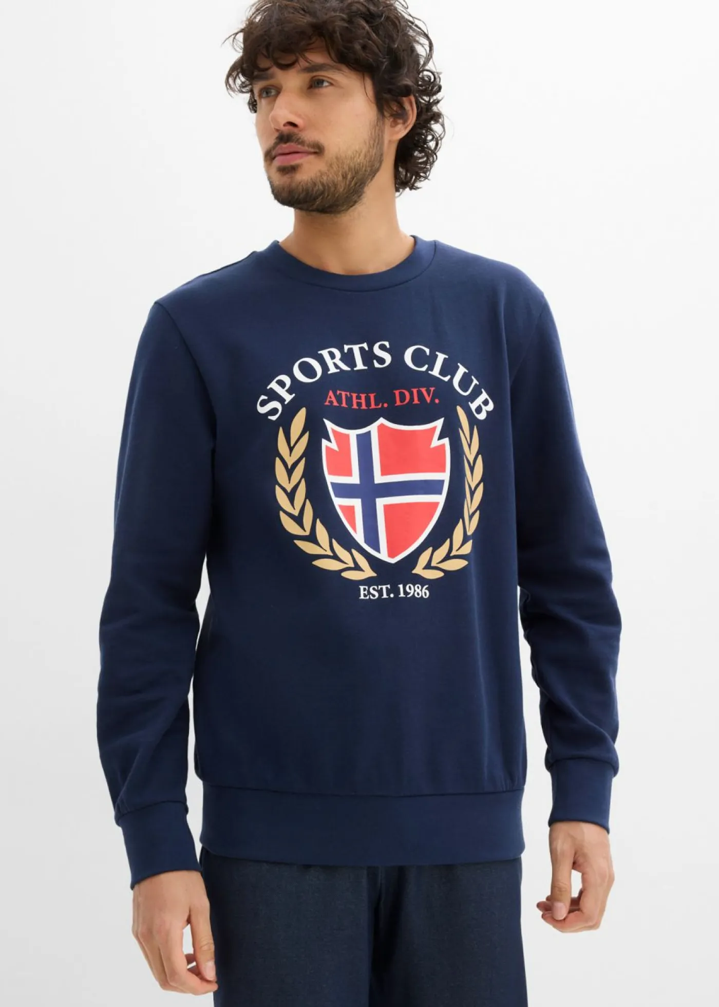 Hombre bonprix bonprix Sudadera de algodón puro