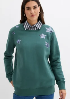 Mujer bonprix bonprix Sudadera de mezcla de algodón