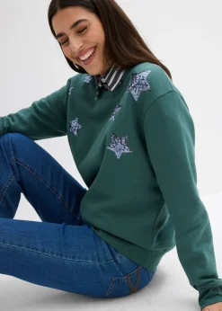Mujer bonprix bonprix Sudadera de mezcla de algodón