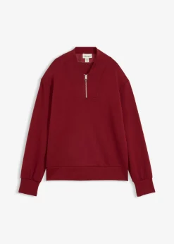 bonprix bonprix Ropa Cómoda>Sudadera de neopreno de mezcla de viscosa suave Rojo rubí
