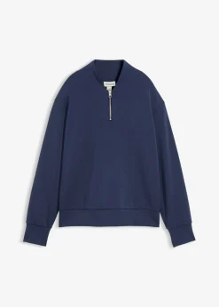 bonprix bonprix Ropa Cómoda>Sudadera de neopreno de mezcla de viscosa suave Azul marino