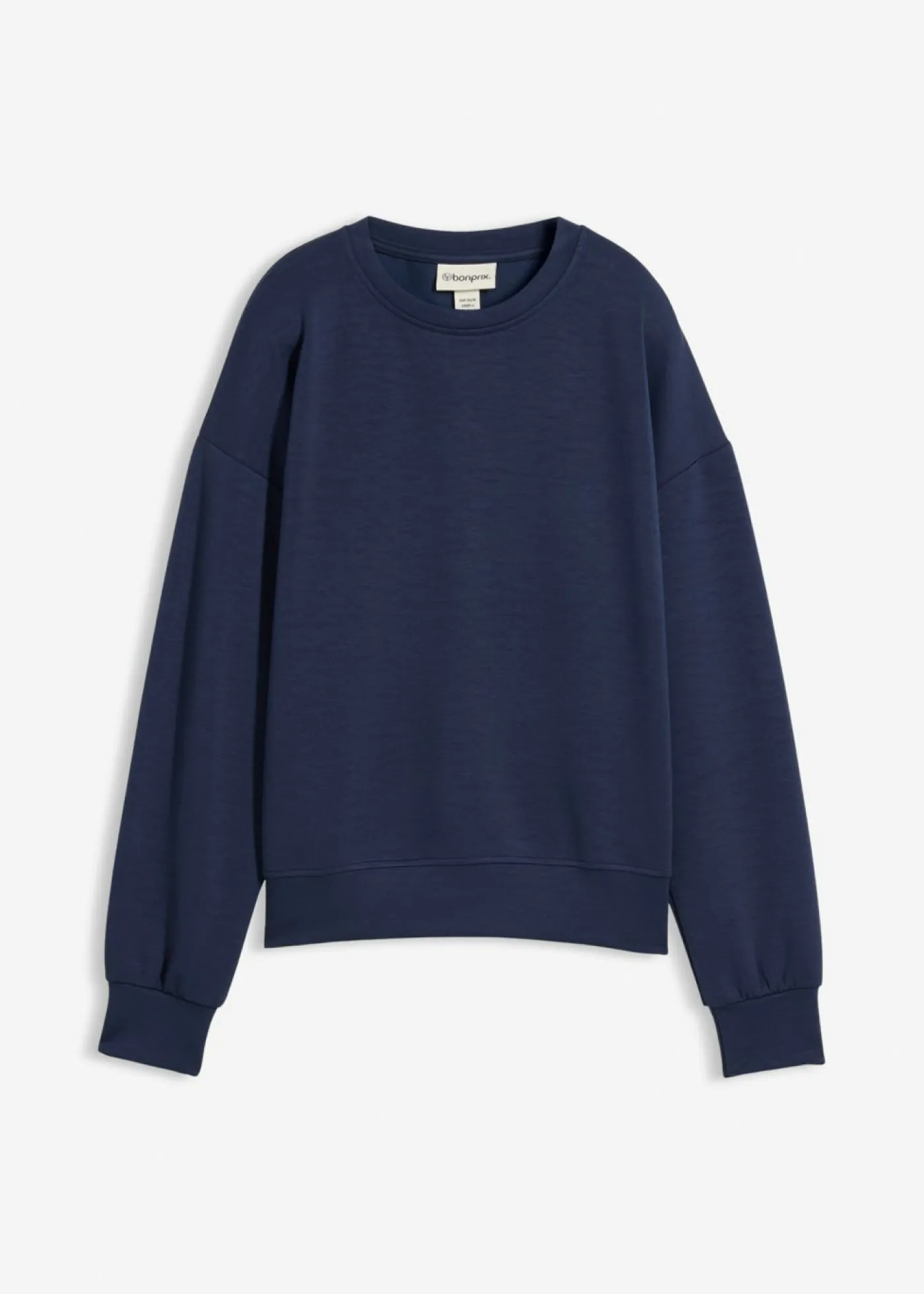 bonprix bonprix Básicos|Ropa Cómoda>Sudadera de neopreno suave Azul marino
