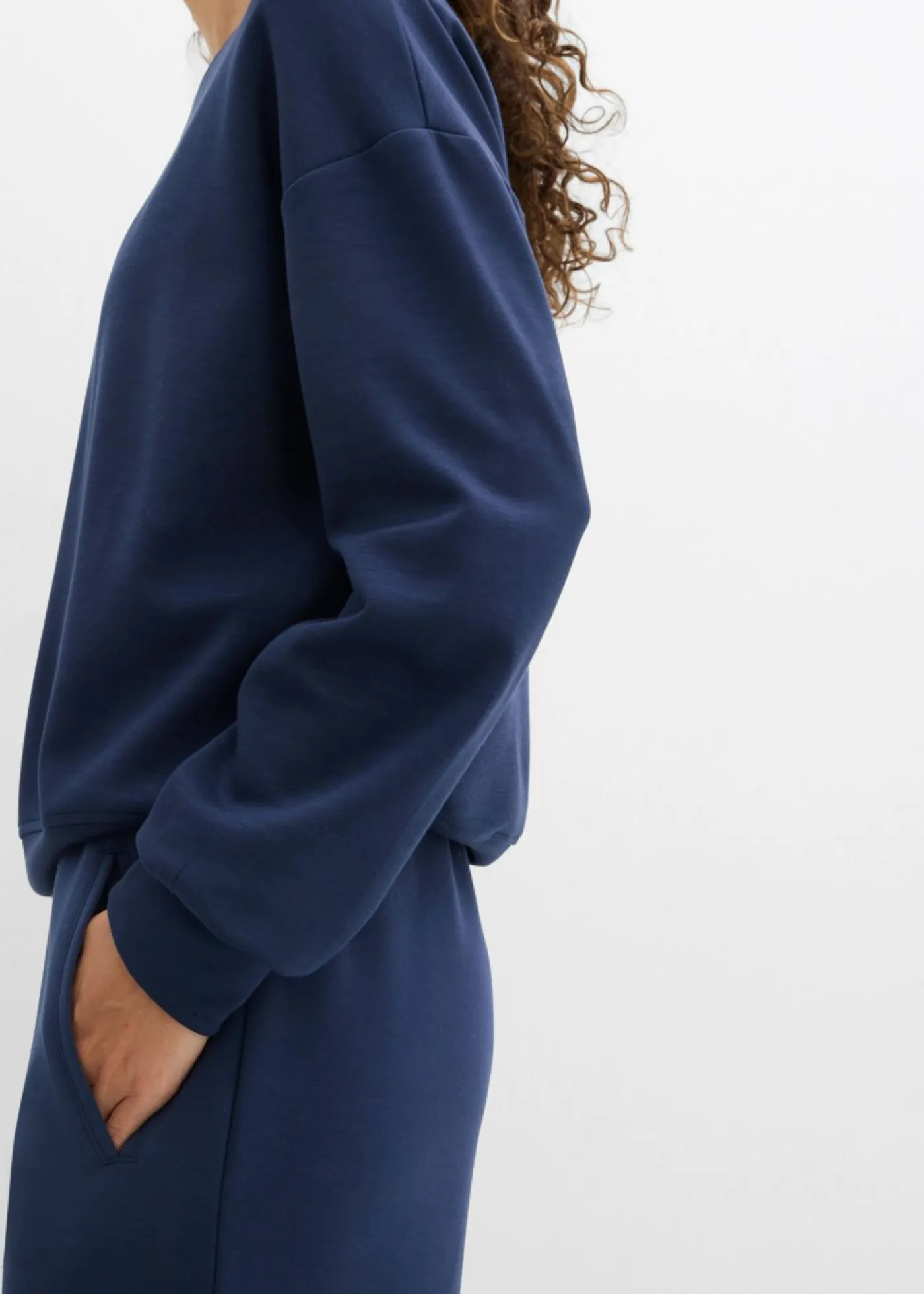 bonprix bonprix Básicos|Ropa Cómoda>Sudadera de neopreno suave Azul marino