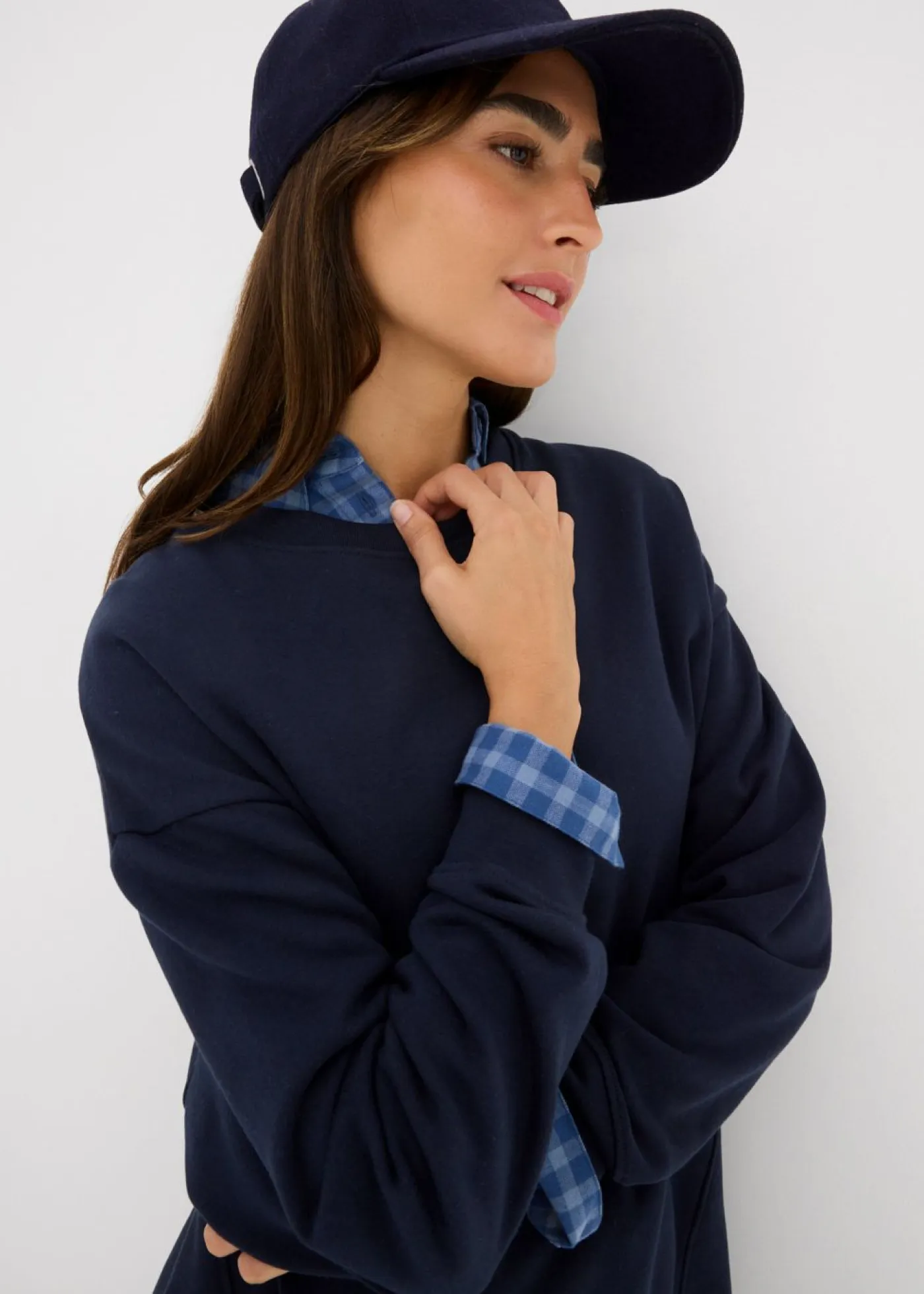 bonprix bonprix Ropa Cómoda>Sudadera holgada Azul marino