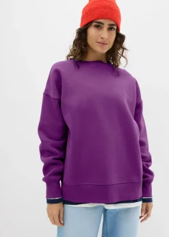bonprix bonprix Básicos|Ropa Cómoda>Sudadera holgada Morado oscuro