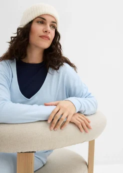 Mujer bonprix bonprix Sudadera holgada con aspecto de punto