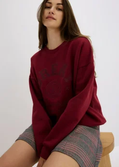 Mujer bonprix bonprix Sudadera holgada de algodón puro