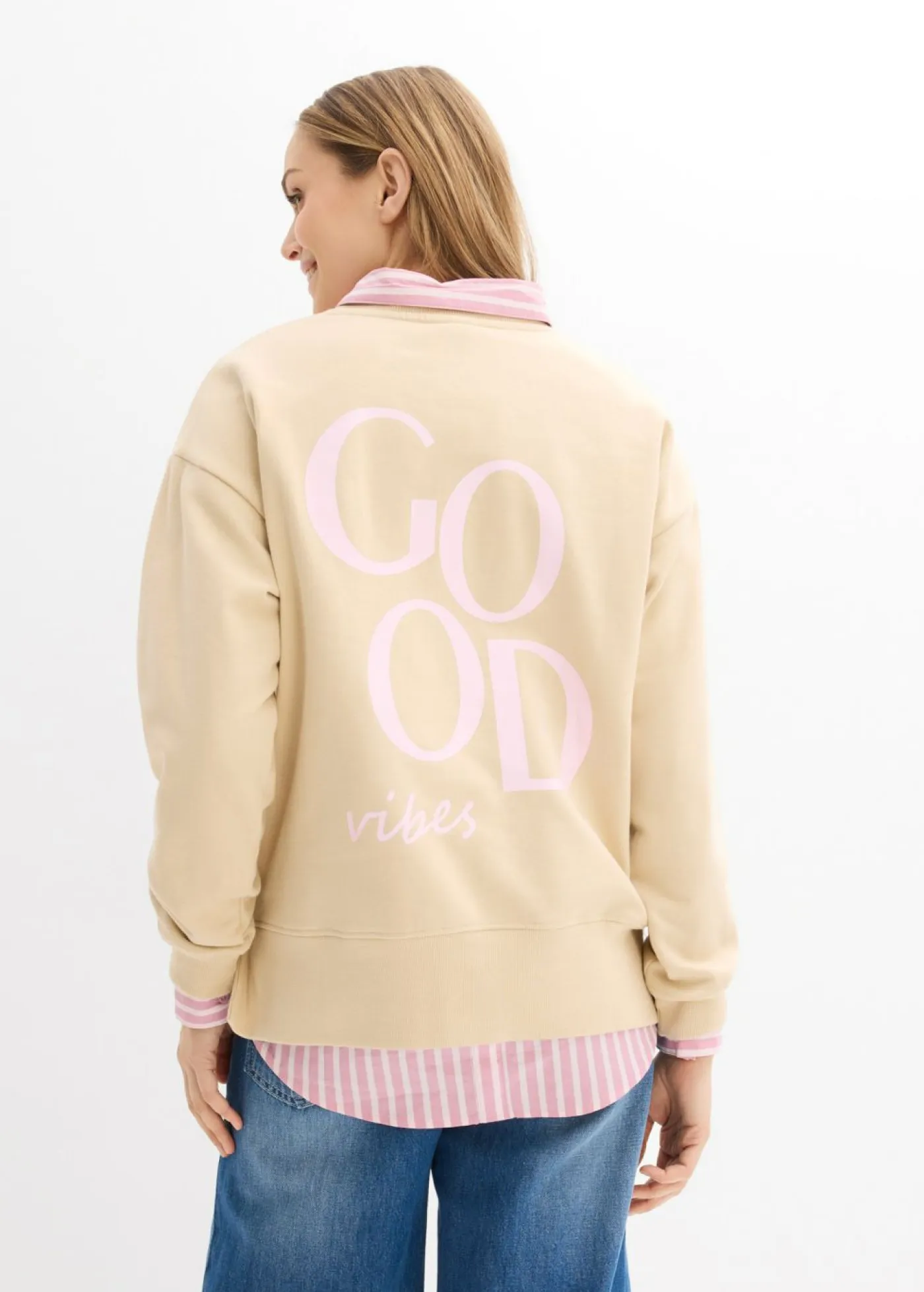 Mujer bonprix bonprix Sudadera holgada de algodón orgánico