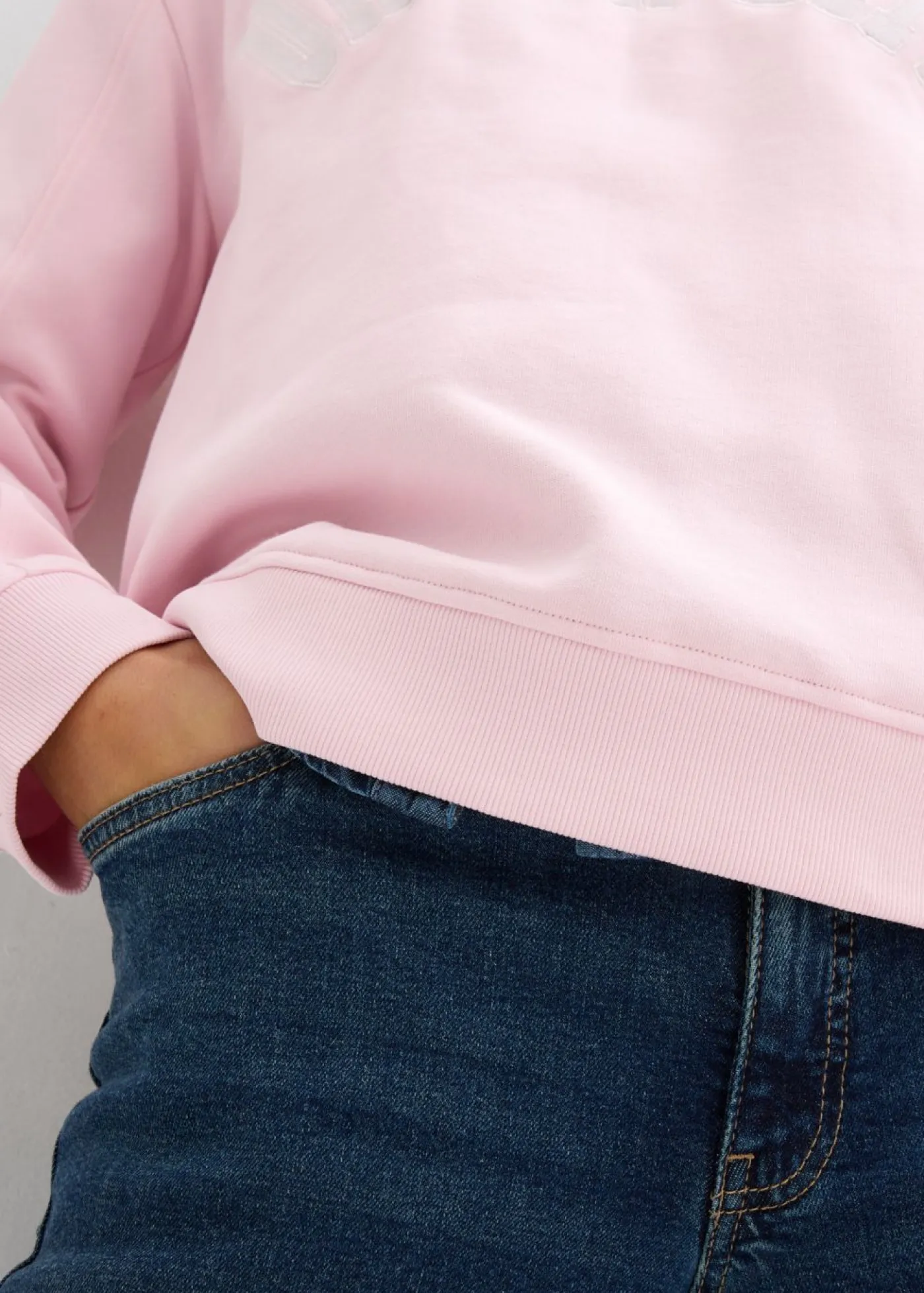 bonprix bonprix Ropa Cómoda>Sudadera holgada de algodón puro rosa cristal