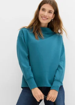 bonprix bonprix Básicos|Ropa Cómoda>Sudadera holgada de neopreno suave verde pimiento