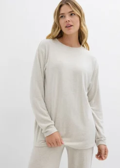 Mujer bonprix bonprix Sudadera larga con aspecto de punto