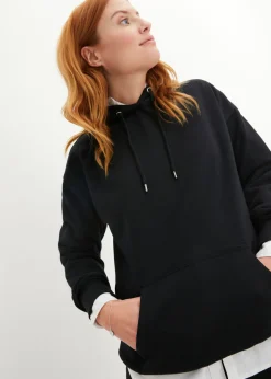 bonprix bonprix Básicos|Ropa Cómoda>Sudadera oversize con capucha Negro
