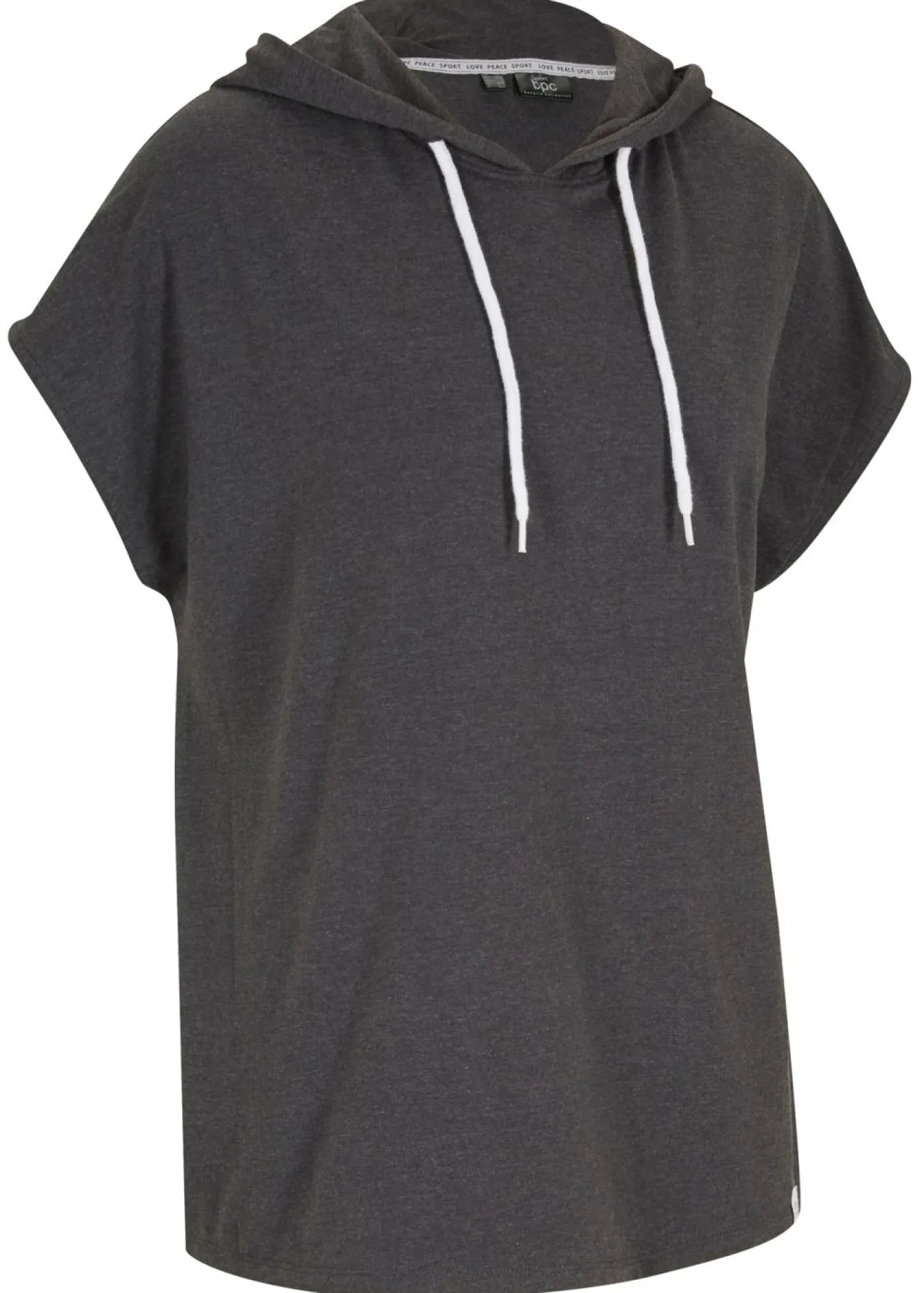 bonprix bonprix Ropa Deportiva|Ropa Cómoda>Sudadera oversize con capucha Antracita jaspeado