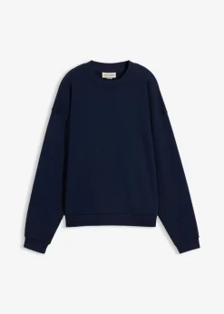 bonprix bonprix Ropa Cómoda|Novedades>Sudadera oversize de algodón orgánico Azul marino