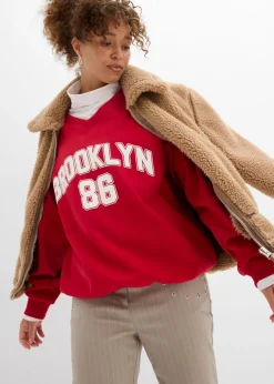 Mujer bonprix bonprix Sudadera oversize en suave mezcla de algodón