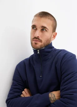 Hombre bonprix bonprix Sudadera térmica con cuello tipo troyer y forro cálido