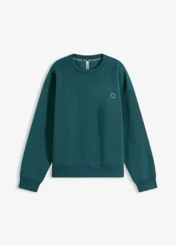 bonprix bonprix Ropa Deportiva|Camisetas>Sudadera térmica de material de secado rápido con corte holgado Verde petróleo