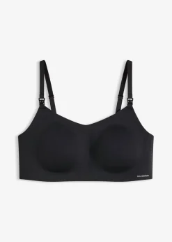 bonprix bonprix Sin Costuras|Premamá Y Lactancia>Sujetador acolchado de lactancia Feel Comfort sin aros con corte láser Negro