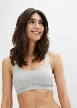 Mujer bonprix bonprix Sujetador básico de algodón sin aros (2 unidades)