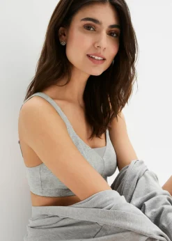 Mujer bonprix bonprix Sujetador básico de algodón sin aros (2 unidades)