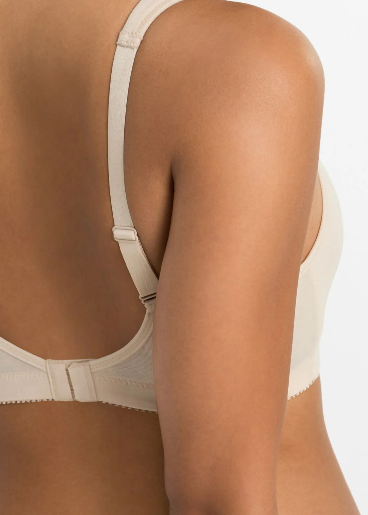 bonprix bonprix Sujetadores De Copa E A H|Sujetadores>Sujetador básico de algodón sin aros (2 unidades) Beige arena + marrón