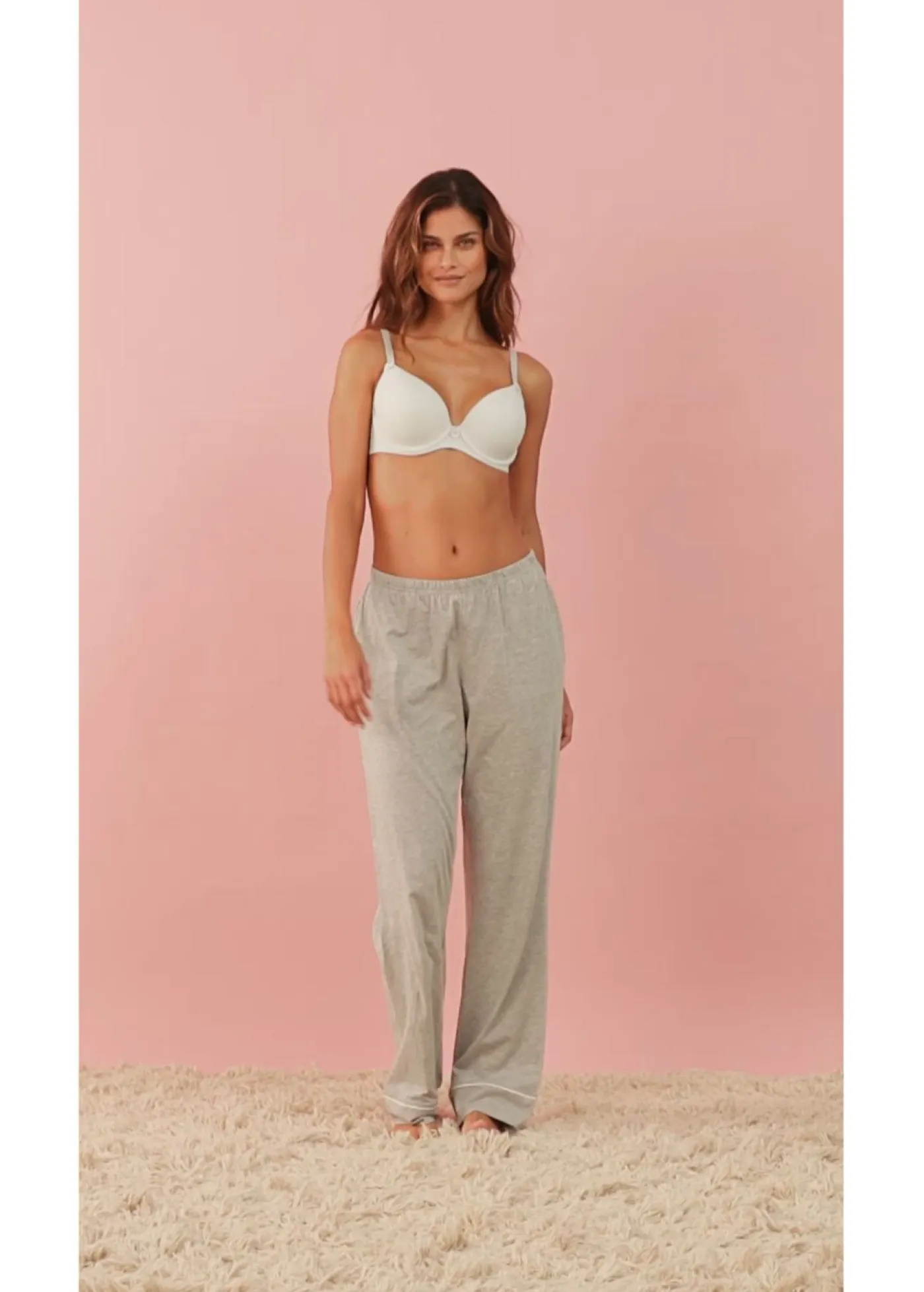 bonprix bonprix Básicos>Sujetador con aros Azul-crema