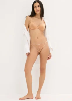 Mujer bonprix bonprix Sujetador con aros de material brillante