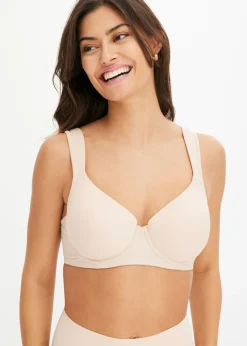 bonprix bonprix Sujetadores|Sujetadores De Copa E A H>Sujetador con aros (2 unidades) Negro-beige mate