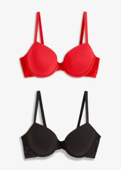 Mujer bonprix bonprix Sujetador con aros y algodón orgánico (2 unidades)