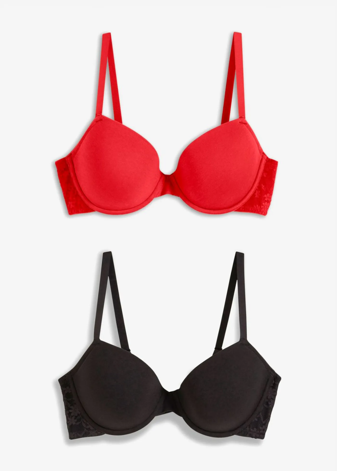 Mujer bonprix bonprix Sujetador con aros y algodón orgánico (2 unidades)