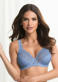 Mujer bonprix bonprix Sujetador con aros y encaje delicado (2 unidades)