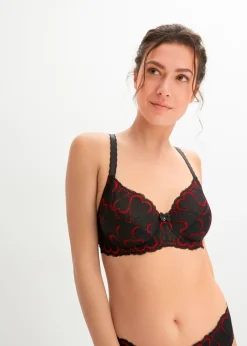 Mujer bonprix bonprix Sujetador con aros y encaje delicado