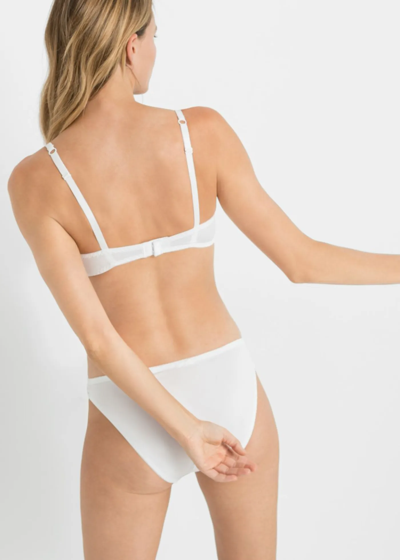 Mujer bonprix bonprix Sujetador con aros y encaje delicado (3 unidades)