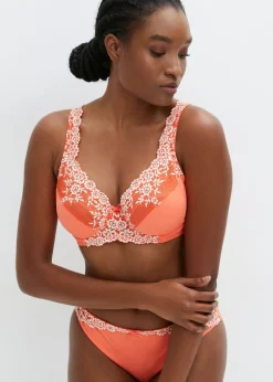 Mujer bonprix bonprix Sujetador con aros y encaje delicado (2 unidades)