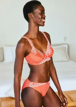 Mujer bonprix bonprix Sujetador con aros y encaje delicado (2 unidades)